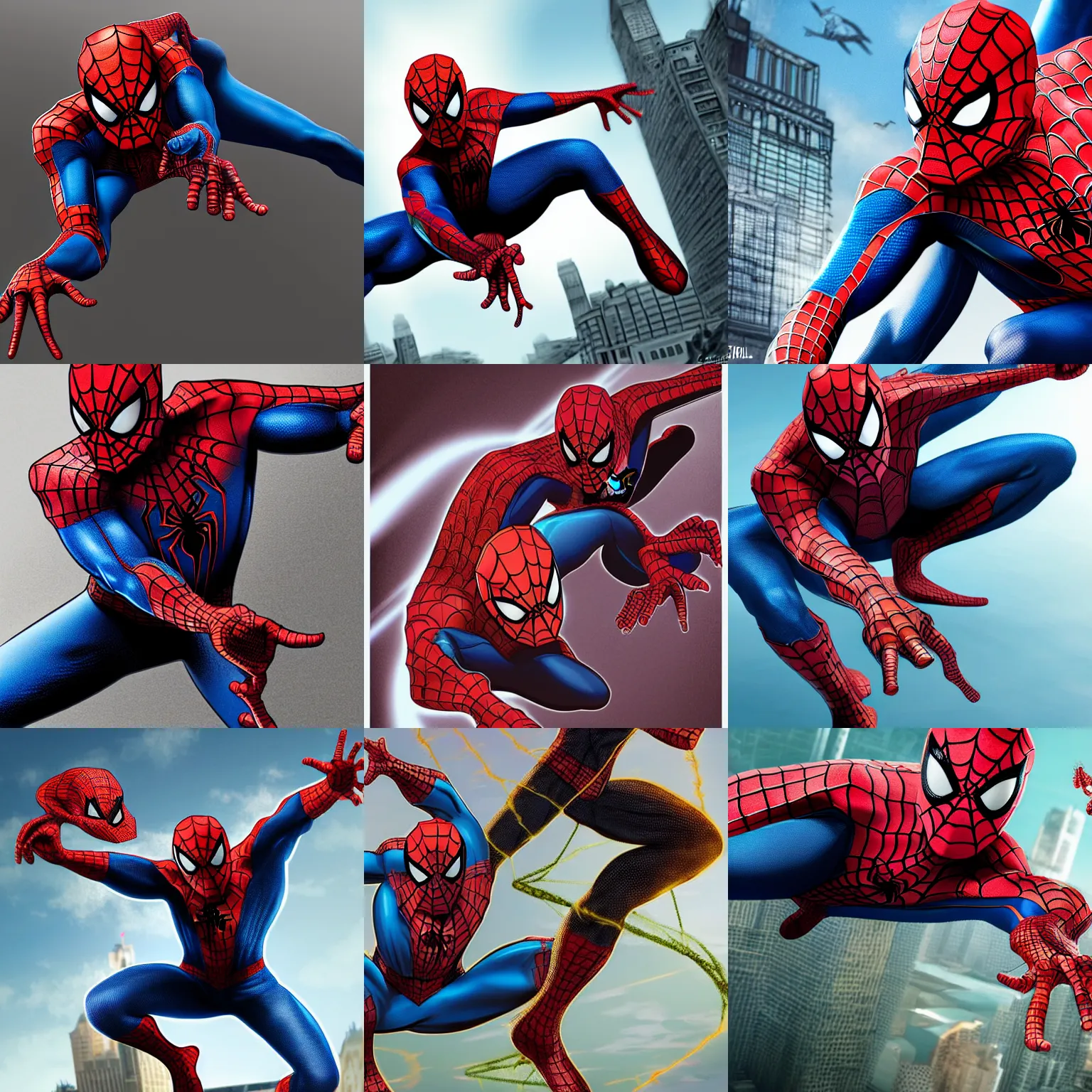 Spiderman poses hi-res stock photography and images - Alamy