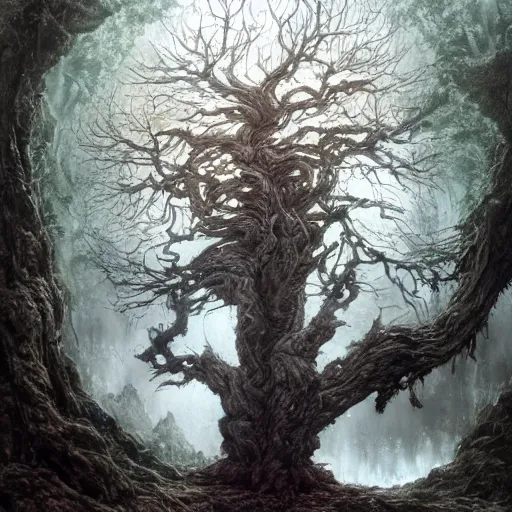 Prompt: magical tree, elderly male druid, watercolor, dramatic lighting, cinematic, establishing shot, extremely high detail, foto realistic, cinematic lighting, pen and ink, intricate line drawings, by Yoshitaka Amano, Ruan Jia, Kentaro Miura, Artgerm, post processed, concept art, artstation, matte painting, style by eddie mendoza, raphael lacoste, alex ross