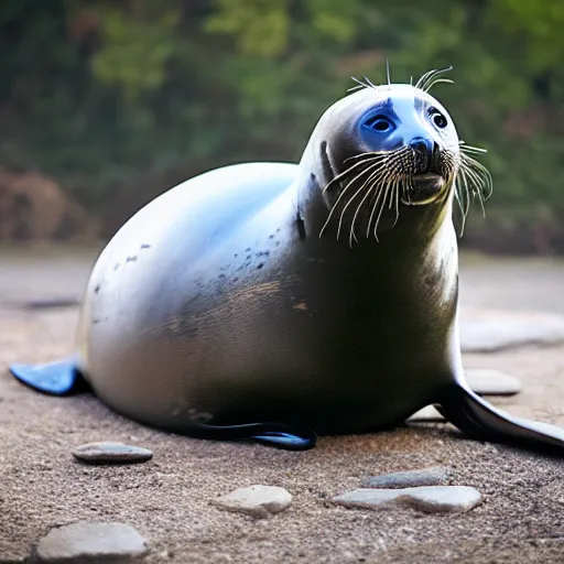 Image similar to a seal - cat - hybrid, animal photography