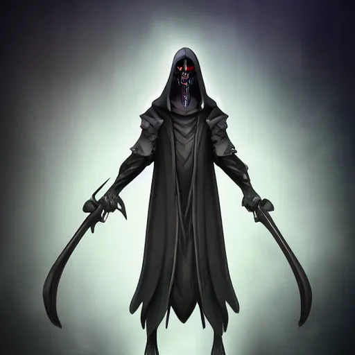 Image similar to Male Rainbow Grim Reaper, artstation