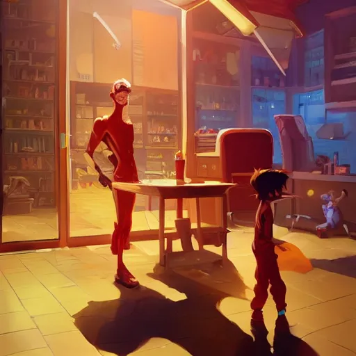 Image similar to hero world dexter's laboratory, behance hd by jesper ejsing, by rhads, makoto shinkai and lois van baarle, ilya kuvshinov, rossdraws global illumination