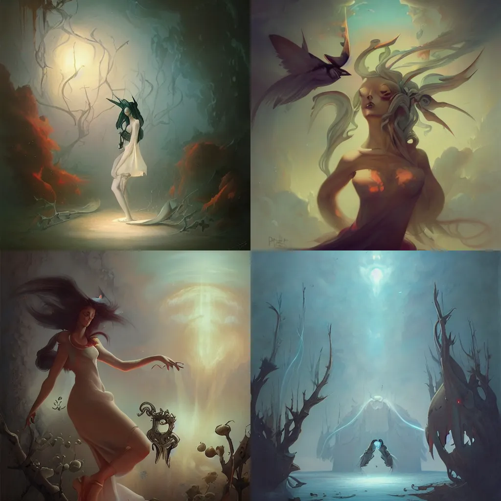 Prompt: forgotten dreams, peter mohrbacher