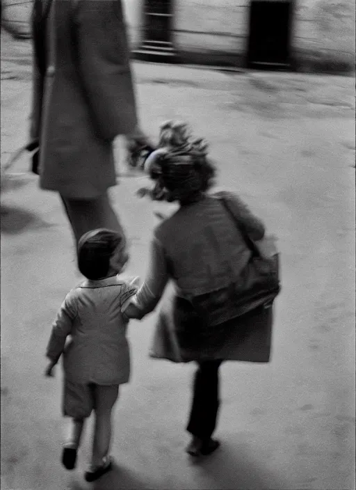 Image similar to street photography by vivian maier. professional photography.