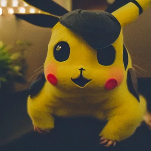 Image similar to a photo of real - life pikachu, perfect faces, sigma 3 5 mm, award winning photography, instagram