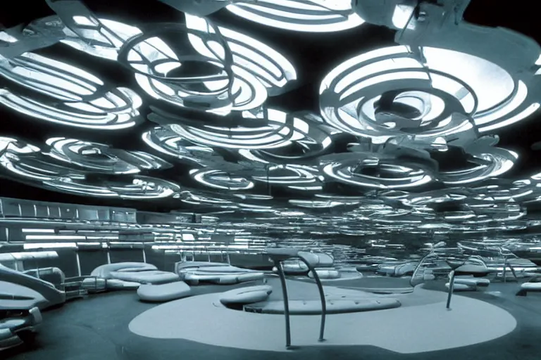 Image similar to a futuristic film studio by Stanley kubrick, sci-fi, reimagined by industrial light and magic