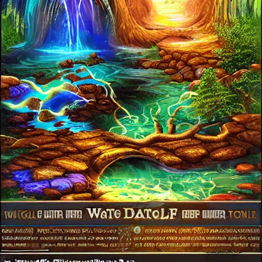 Image similar to the ultradetailed wideshot of magical water spell effects, highly detailed digital art