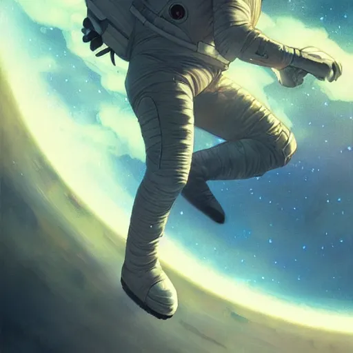 Image similar to Astronaut riding a spaceship, highly detailed, digital painting, artstation, concept art, smooth, sharp focus, illustration, art by artgerm and greg rutkowski and alphonse mucha