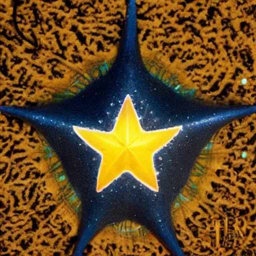 Image similar to national geographic professional photo of staryu, award winning