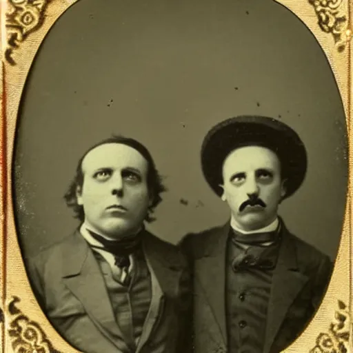 Image similar to tintype photo of