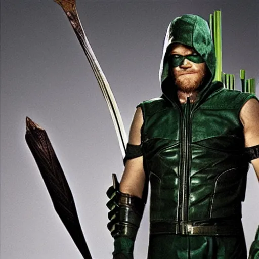 Prompt: Sam Worthington as Green Arrow