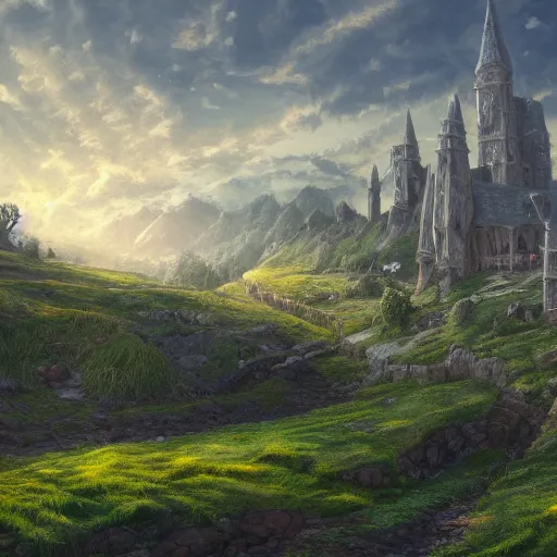 fantasy landscape castle