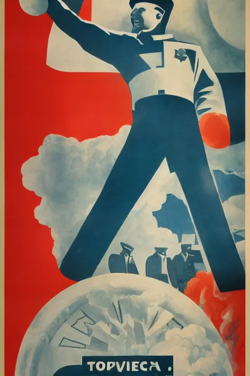 Prompt: at & t advertisement in style of soviet propaganda