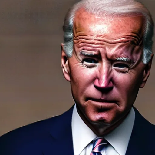 Image similar to joe biden optical illusion, movie still, cinematic lighting