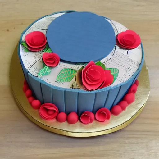 Image similar to cake made from paper