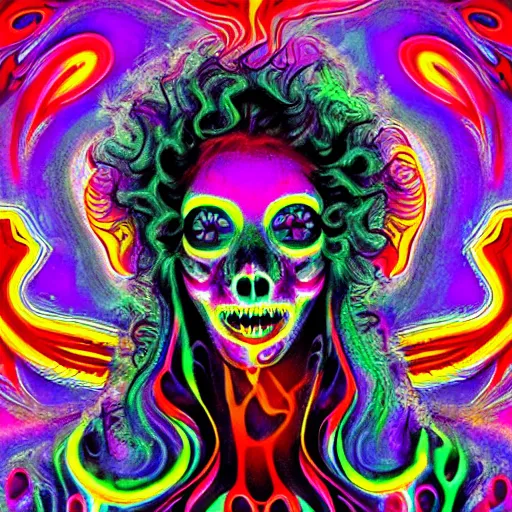 Prompt: psychedelic horror