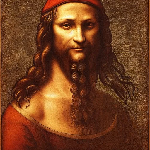 Image similar to the man i see in my dreams, by da vinci