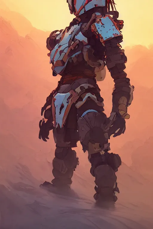 Image similar to combination suit armor aloy horizon forbidden west horizon zero dawn robot ninja mask helmet backpack tribal, art gta 5 comics, official fanart behance hd artstation by jesper ejsing, by rhads, makoto shinkai and lois van baarle, ilya kuvshinov, ossdraws radiating a glowing aura cgi rtx 2 0 2 2