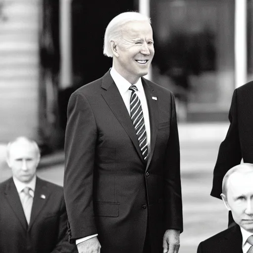 Image similar to president joe biden face to face with vladimir putin, nikon 3 5 mm, photograph