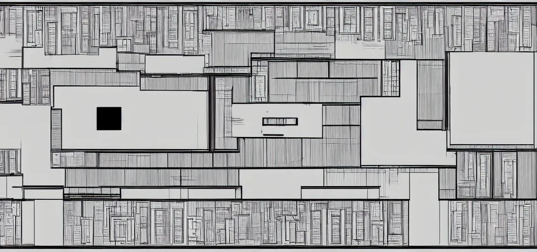 Prompt: intricate layout of bank vault, schematics, blueprints, plans, diagram, detailed