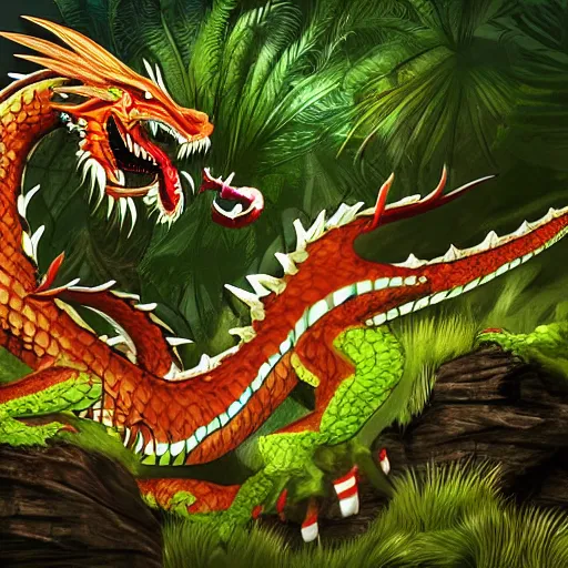 Image similar to a jungle dragon