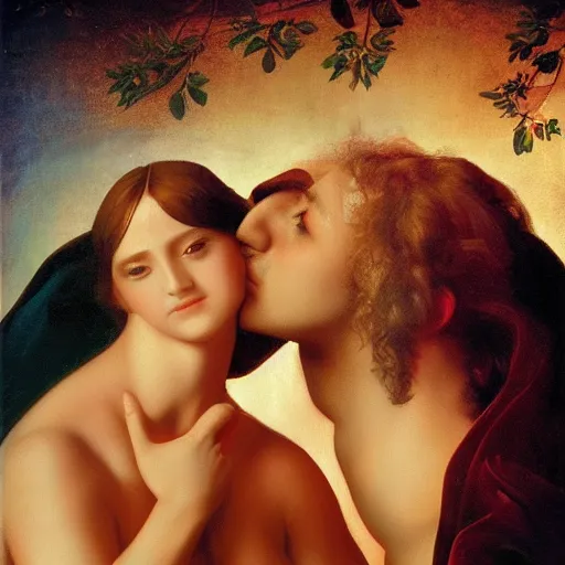 Image similar to beauty of the intimate touch, without Eros, renaissance painting, cinematic focus, art style by Drew Struzan, matte digital painting movie poster, 8k