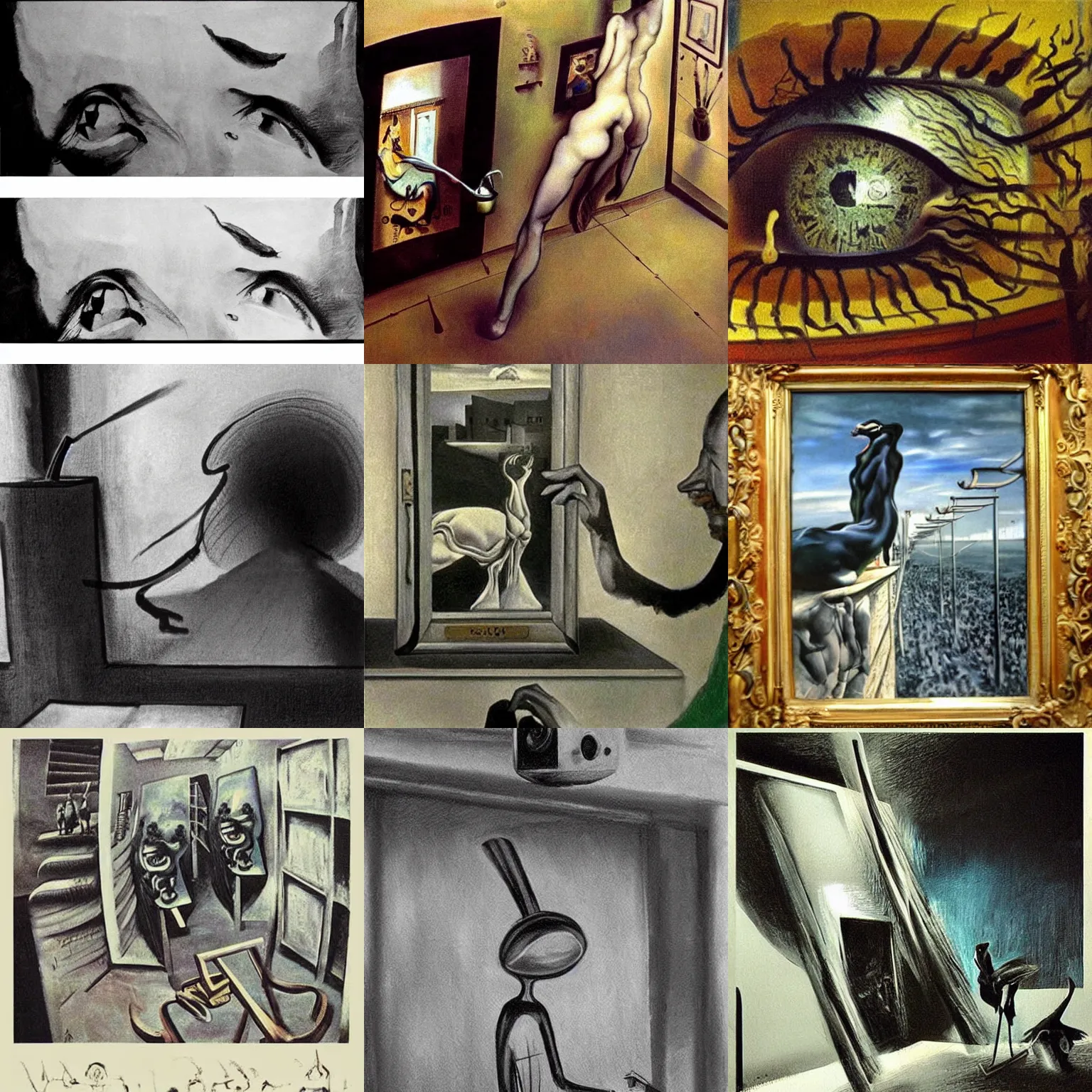 Prompt: cctv footage by salvador dali, trending on artstation, favorites on deviantart, high quality art. artwork masterpieces, award winning