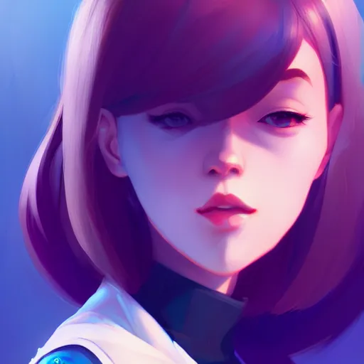 Image similar to portrait of a beautiful alt girl, art by lois van baarle and ross tran and sam yang and ilya kuvshinov and guweiz, digital art, high detail, sharp focus, unreal engine 5, trending on artstation, deviantart, pinterest, 4 k uhd image