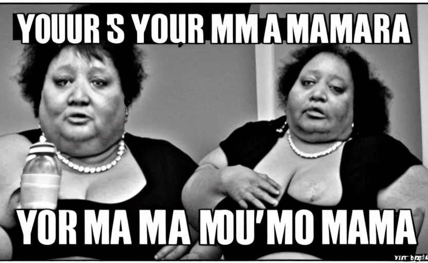 Image similar to your mama is so fat...