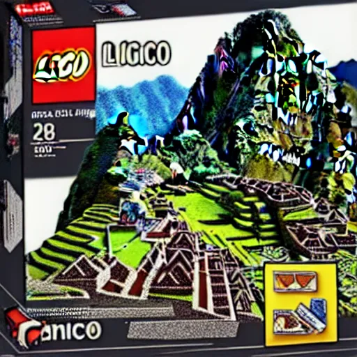 Prompt: machu picchu lego set