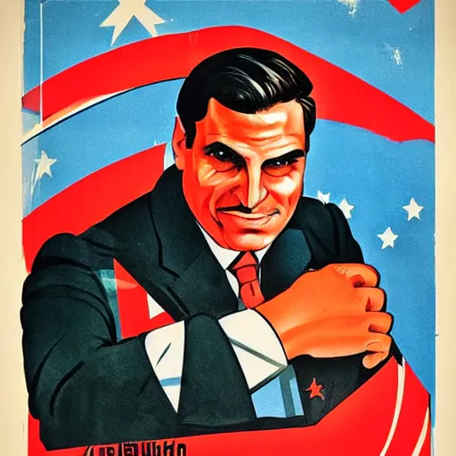 Prompt: soviet propaganda poster of jair bolsonaro, soviet art, 4 k, viktor semenovich