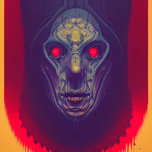 Prompt: horror poster 9 0 s, cosmic horror, abstract, ghostly, arcade, duotone, poltergeist, lets get weird, intricate, elegant, highly detailed, digital painting, artstation, smooth, sharp focus, art by mondo, julian del rey and greg rutkowski, david la chapelle