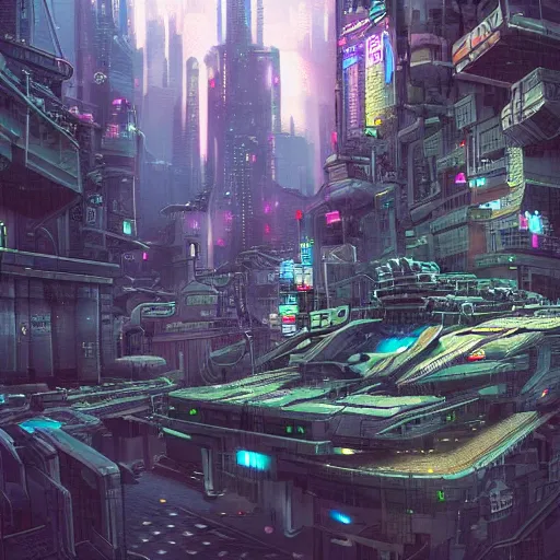 Image similar to futuristic, cyberpunk, steampunk, city landscape, pixel art, concept art, art station, intricate, detailed