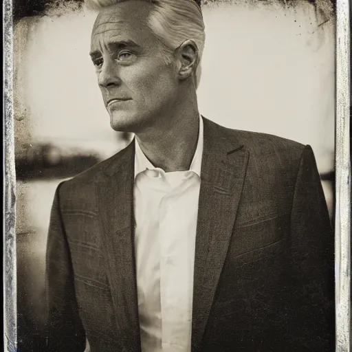 Prompt: photography of roger sterling, bertram cooper, don draper, lane price tintype, deregoue