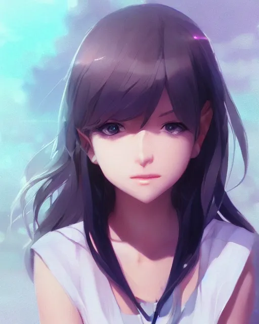 Image similar to an adorable girl, full shot, atmospheric lighting, detailed face, by makoto shinkai, stanley artgerm lau, wlop, rossdraws