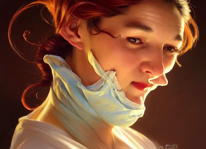 Prompt: a doctor whose head is a pepper, diffuse lighting, fantasy, hospital background, intricate, elegant, highly detailed, lifelike, photorealistic, digital painting, artstation, illustration, concept art, smooth, sharp focus, art by frank frazetta and marco bucci and loish and rossdraws and artgerm and alphonse mucha