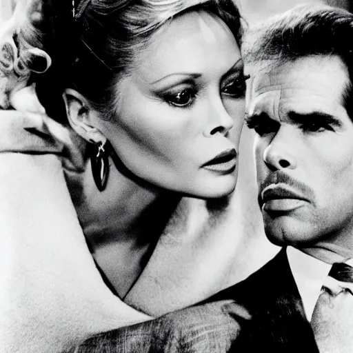 Image similar to faye dunaway and warren beatty dramatic portrait