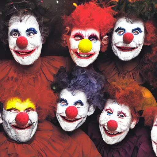 Image similar to dirt - covered night clowns