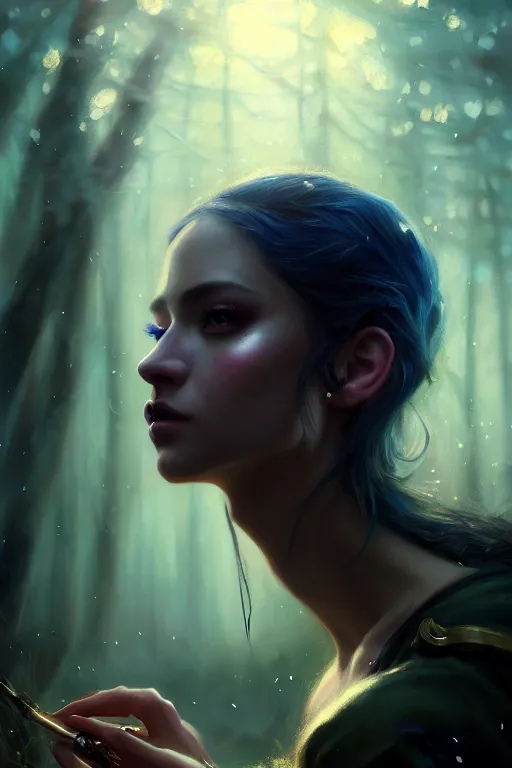 Image similar to cinematic shot of an epic portrait of a fairy dressed in military clothes, shiny skin, beautiful eyes, beautiful, small details, night setting, realistic poster with volumetric light from craig mallism, artgerm, jeremy lipkin and michael garmash, unreal engine, radiant light, detailed and complex environment, digital art, trends at art station, a masterpiece