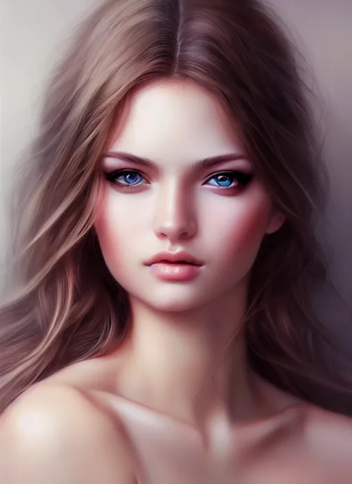 Image similar to a gorgeous female photo, professionally retouched, soft lighting, half body shot, realistic, smooth face, perfect eyes, symmetrical, wide angle, sharp focus on eyes, 8 k high definition, insanely detailed, intricate, elegant, art by artgerm