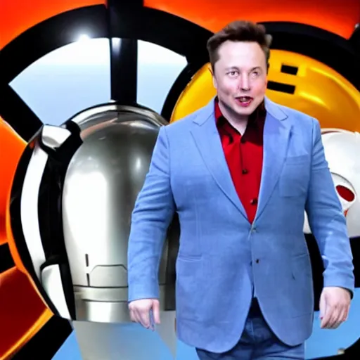 Image similar to elon musk as doctor eggman in sonic live action movie , 8k resolution, full HD, cinematic lighting, award winning, anatomically correct