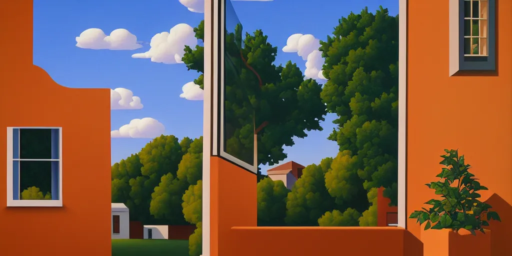 Image similar to the window, blue sky, summer evening, kenton nelson