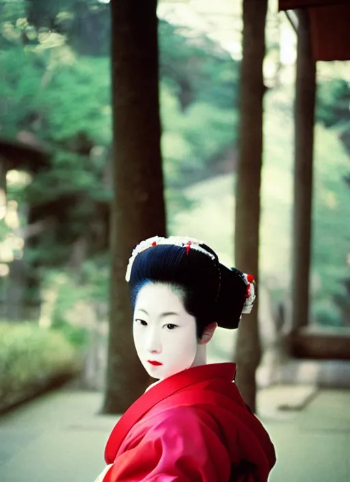 Image similar to Portrait Photograph of a Japanese Geisha Fuji Superia 200