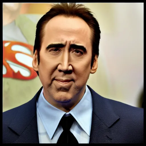 Image similar to nicholas cage as superman