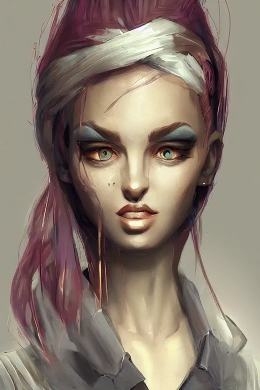 Image similar to Trending on ArtStation, NIXEU, Female, Girl, Woman