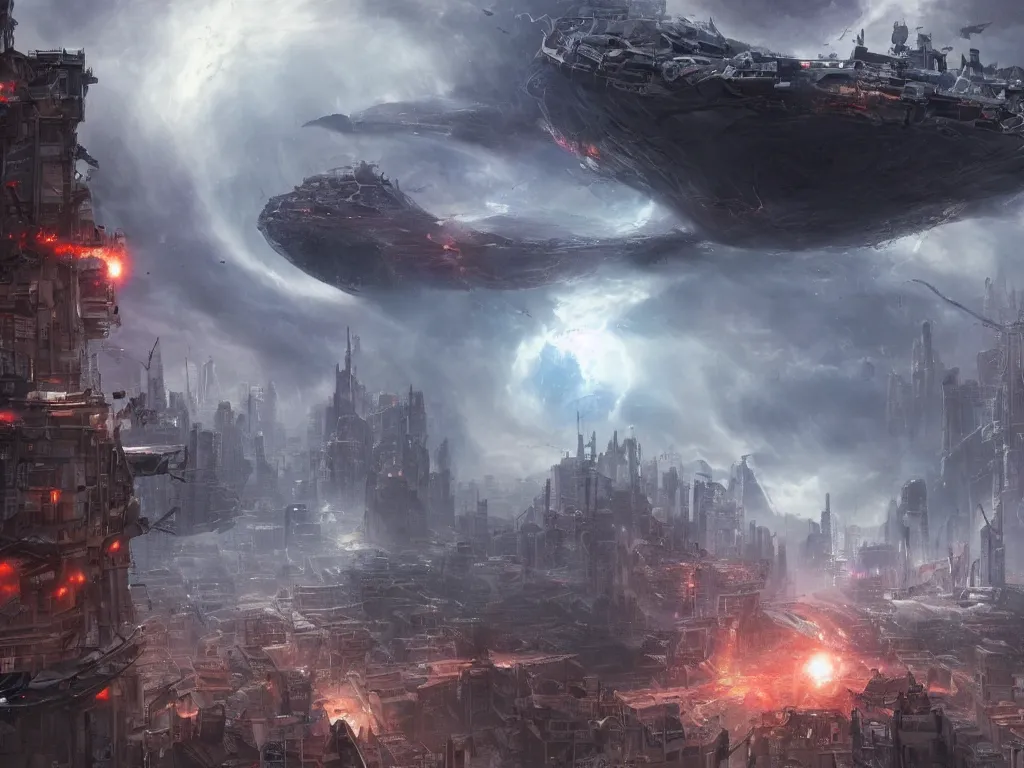 Prompt: movie still of a black hole destroying the city, large part of buildings are flying into the black hole, tornado, post apocalypse, epic art, singularity, highly detailed, art by tyler edlin, greg rutkowski 4 k