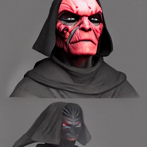 Image similar to a sith lord, trending on artstation, very realistic