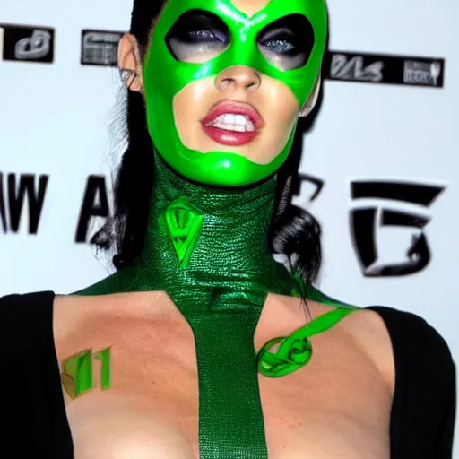 Image similar to megan fox as the riddler