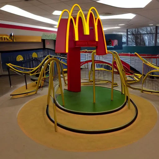 Prompt: McDonalds Play Ground from hell