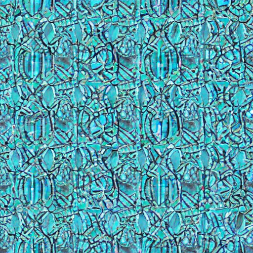 Image similar to multi faceted blue and emerald crystal formation with black and white tendrils of smoke wrapped around, recursive, tessellation