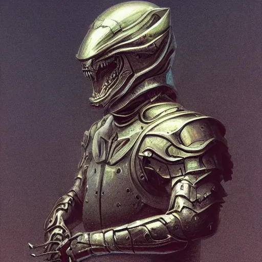 Prompt: bones armor, anthropomorphic shiba inu face visible metal bone helm, stuning 3 d render, masterpiece, glowing black aura, foggy dark, by donato giancola and greg rutkowski and wayne barlow and zdzisław beksinski, realistic face